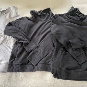 Bundle lululemon size 12 turtleneck style sweatshirts, quantity 3